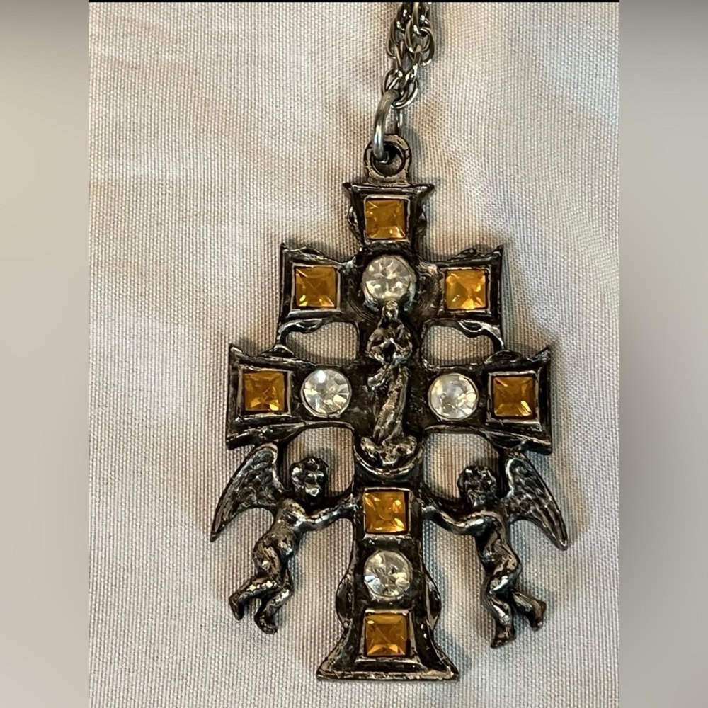 JNK 952 Sterling Silver Cross Necklace With CHAIN